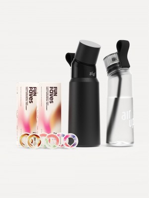 Black Air Up Harmony Bundle Twist Pro Pitch Black 28oz Twist Pearl White 22oz Bottles | UAE 2360-YJWDZ