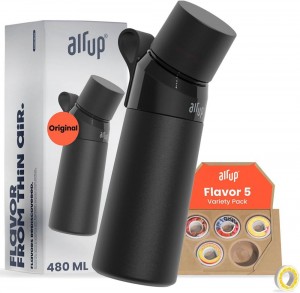 Pitch Black Air Up (16oz) Steel + 5x pods Flavor Fiesta Flavored Bottles | UAE 3097-HWNFE