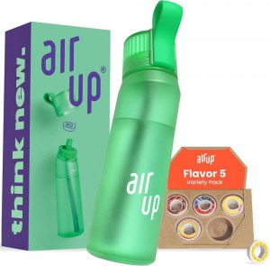 Vibrant Green Air Up (22 oz) 5 scent pods & straw Bottles | UAE 1045-KAITE
