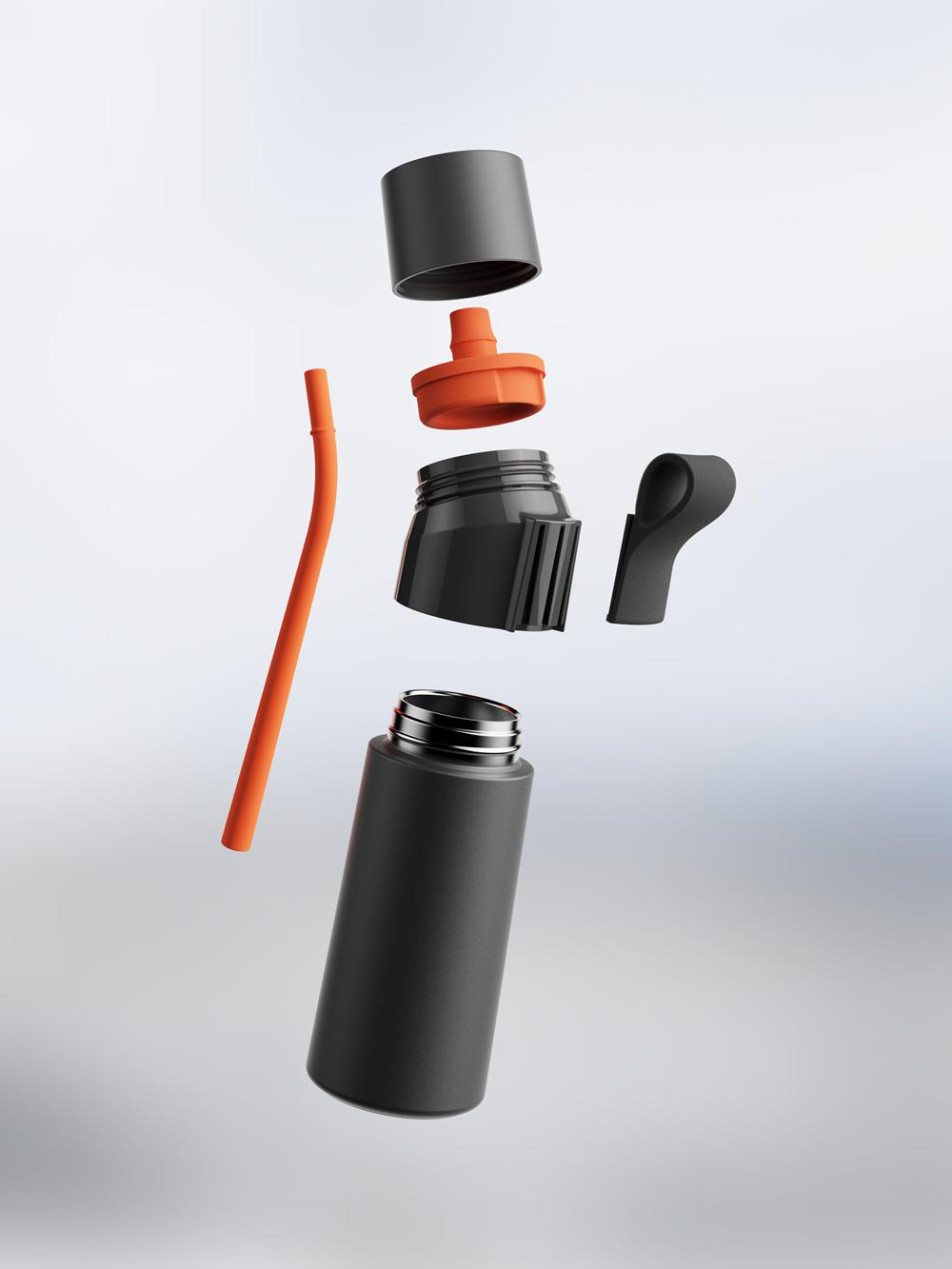 Black Air Up Twist Pro Steel Bottles | UAE  4267-RMJBK