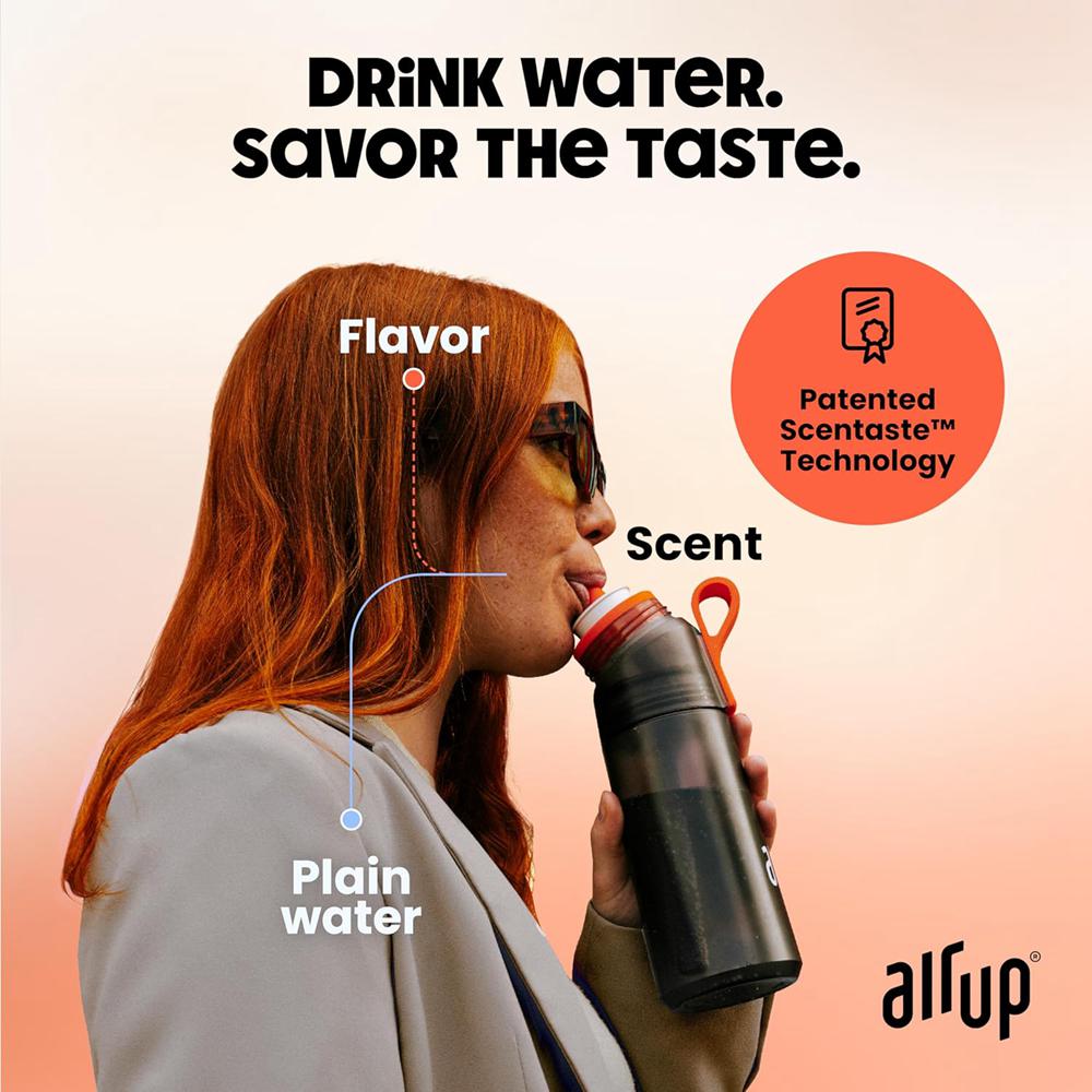 Electric Orange Air Up (22 oz) 5 scent pods & straw Bottles | UAE  8654-TUEYL