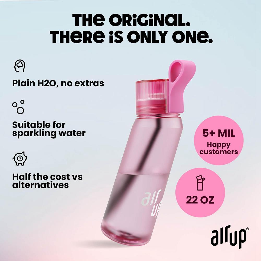 Hot Pink Air Up (22 oz) 5 scent pods & straw Bottles | UAE  0367-LRPEZ