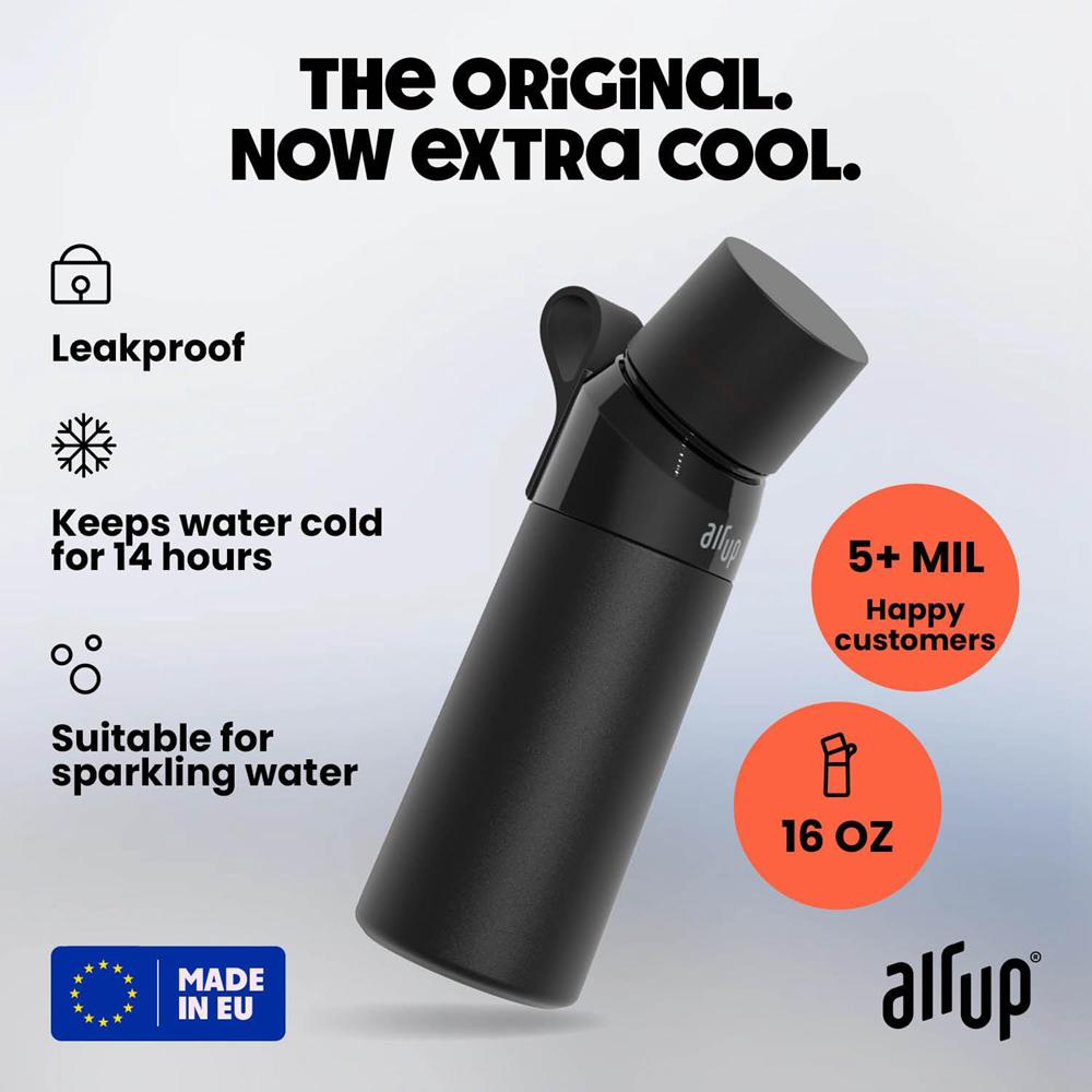 Pitch Black Air Up (16oz) Steel + 5x pods Flavor Fiesta Flavored Bottles | UAE  3097-HWNFE
