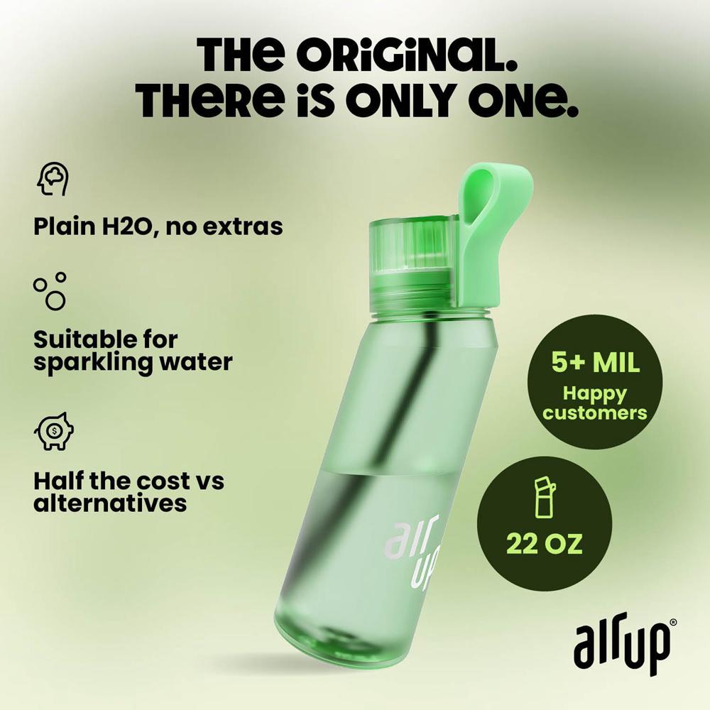 Vibrant Green Air Up (22 oz) 5 scent pods & straw Bottles | UAE  1045-KAITE